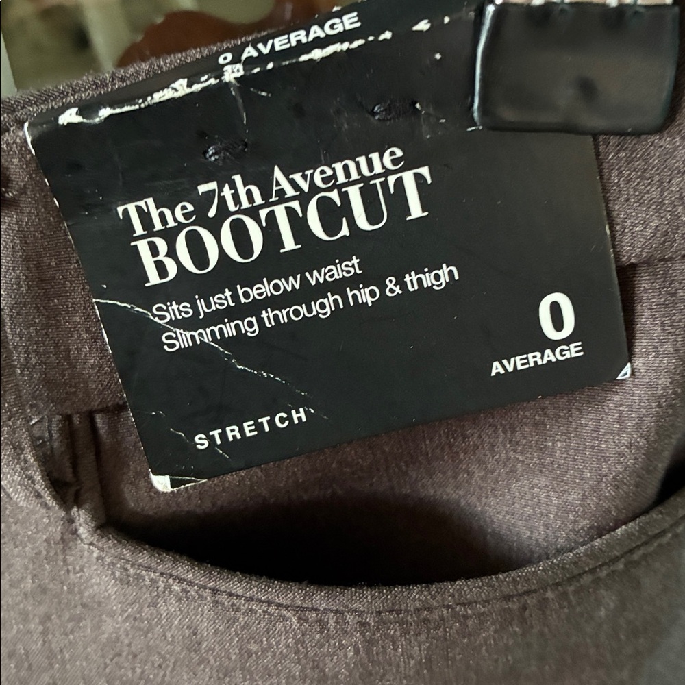 New York & Company sz 0 Bootcut Brown Dress Pants nwt - Picture 4 of 8